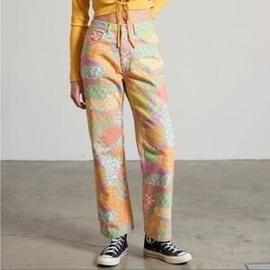 NWT The Ragged Priest sensory dad jeans psychedelic -28